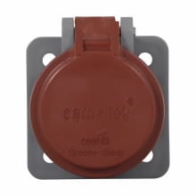E1016SC-36 Cam-Lok Snap Back Receptacle Cover, For Use With Cam-Lok J Series E1016 2 to 2/0 600 V AC/DC 300 A Male and Female Receptacles, Thermoplastic, Red