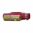 Eaton Crouse-Hinds series Cam-Lok J Series E1017 plug, Up to 545A continuous, 350-500 kcmil, Brown, Double set screw, Brass contacts, Female, Rubber, Non-vulcanized, 600 Vac/dc