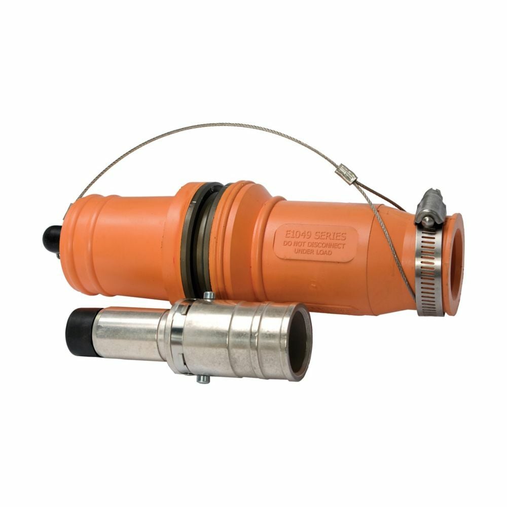 E1049-14 Roughneck Male Plug, 1000 VAC/VDC, 1009 A, 646 kcmil Wire, Hex Crimp/Solder Connection, NEMA 3 NEMA Rating