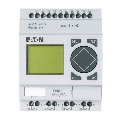 EASY512-AB-RC EASY500 Programmable Relay, 24 V AC Supply, 8 Inputs, 4 Outputs, Digital Input, Relay Output