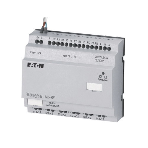 EASY618-AC-RE I/O Analog Expansion Module, 110 to 240 VAC, 12 Inputs, 6-Relay Outputs