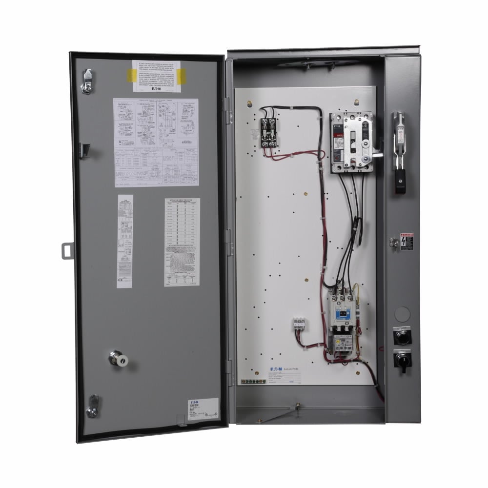 ECN5512CAE-C1R63/C Freedom Circuit Breaker Disconnect Combination Standard Width Pump Panel, 440/460 VAC V Coil, Auto/Hand/Off Action, NEMA 3R Enclosure
