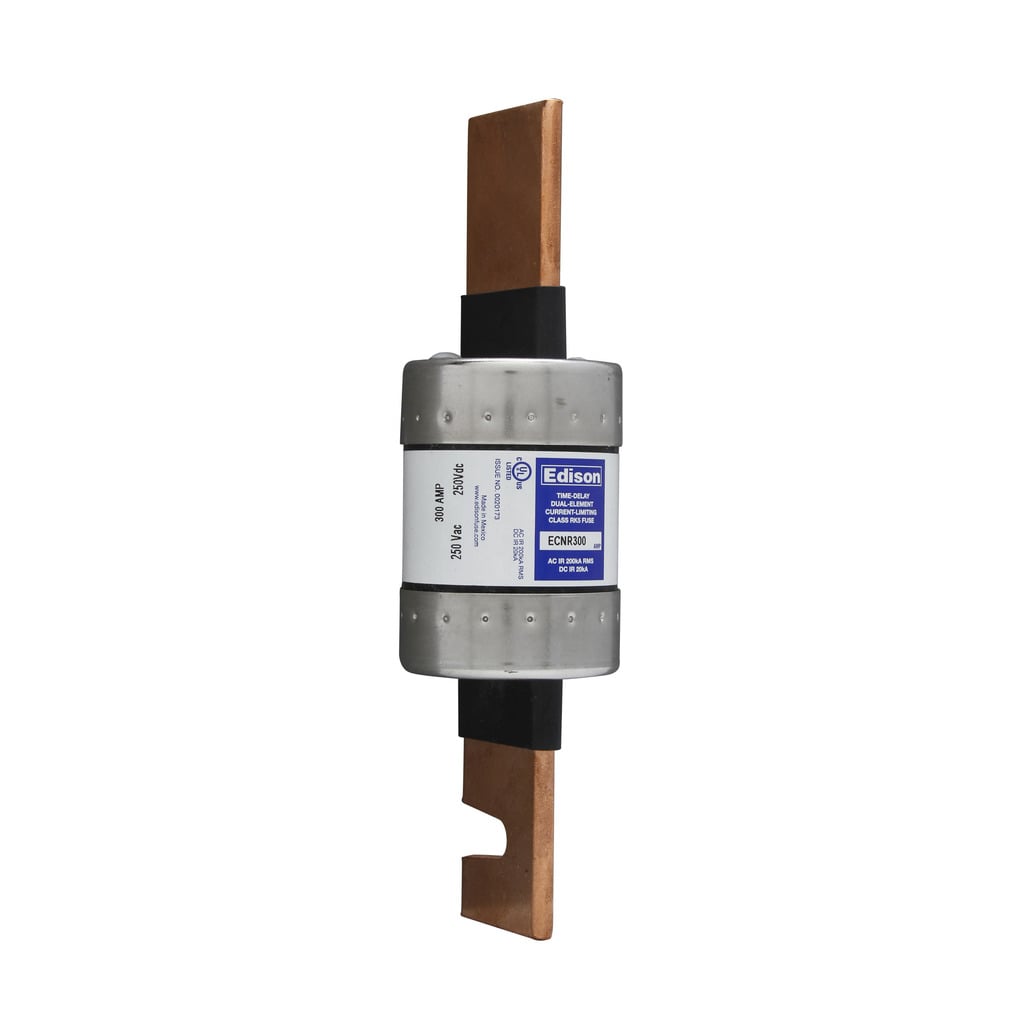 ECNR300 ECNR Current Limiting Time Delay Fuse, 300 A, 250 V AC/125 V DC, 200 kAIC Interrupt, Class: RK5, Cylindrical Body