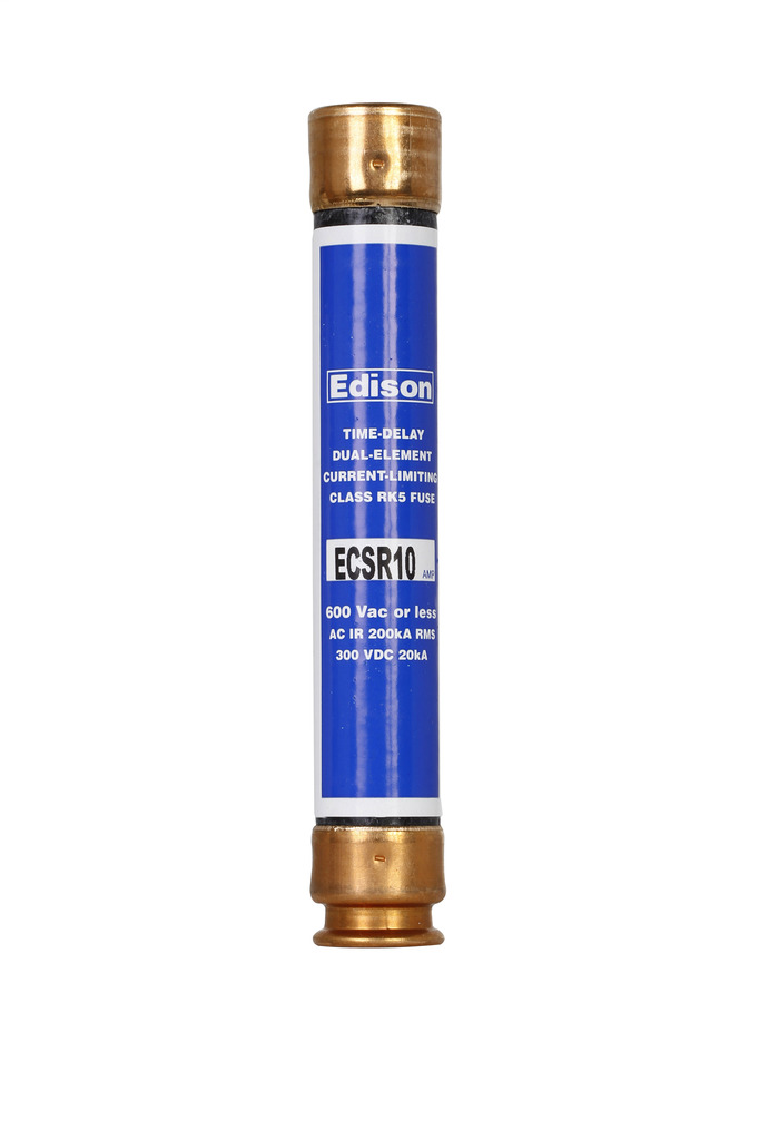 ECSR10 ECSR Current Limiting Time Delay Fuse, 10 A, 600 V, 200 kAIC Interrupt, Class: RK5, Cartridge Body