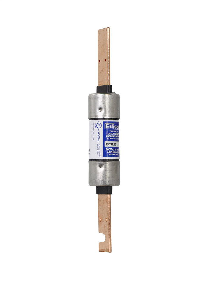 ECSR80 Bullet Current Limiting Time Delay Fuse, 80 A, 600 V, 200 kAIC Interrupt, RK5 Class, Cartridge Body
