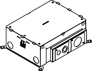 8Gang Floor Box All Steel