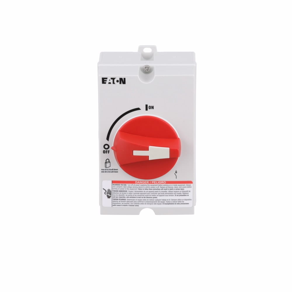 ER53030UW R Series Corrosion Resistant Enclosed Non-Fusible Rotary Disconnect Switch, 600 V AC, 30 A, 7-1/2 hp, 15 hp, 20 hp, 3 Poles