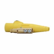 E-Z1016-8350 Cam-Lok J Series Non-Vulcanized Male Plug, 600 VAC/VDC, 300 A, 2 to 2/0 AWG Wire, Double Setscrew Connection, NEMA 3R NEMA Rating