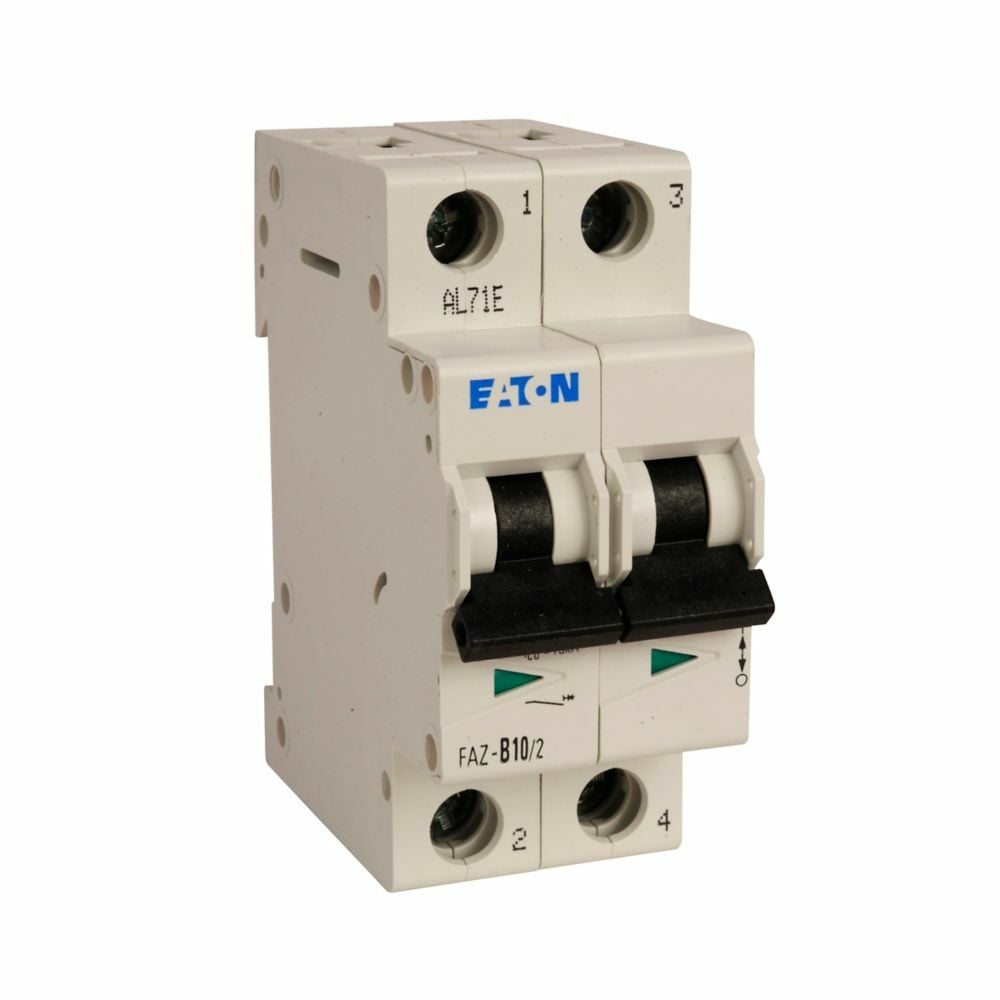 FAZ-B13/2 Supplementary Protector, 480Y/277 V AC, 13 A, 7.5 to 15 kA Interrupt, 2 Poles, Thermal Magnetic Trip