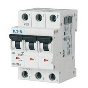 FAZ-C16/3 Miniature Circuit Breaker, 16 Amp, 3 Pole, 277/480V