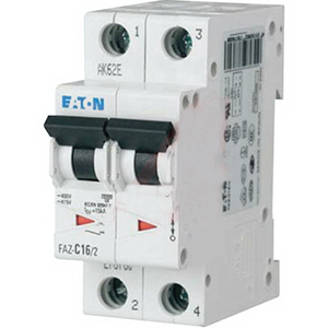 FAZ-C4/2 Miniature Circuit Breaker, 4 Amp, 2 Pole, 277/480V