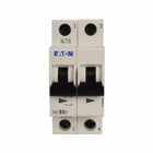 Eaton FAZ branch protector,UL 489 Industrial miniature circuit breaker - supplementary protector,Medium levels of inrush current are expected,6 A,10 kAIC, 14 kAIC,Two-pole,277/480 V,5-10X /n,50-60 Hz,Screw terminals,C Curve