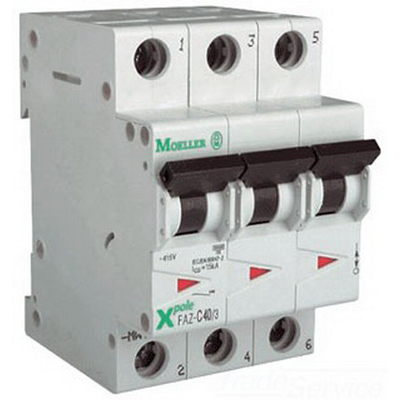 FAZ-C7/3-RT Miniature Circuit Breaker, 7 Amp, 3 Pole, 277/480V