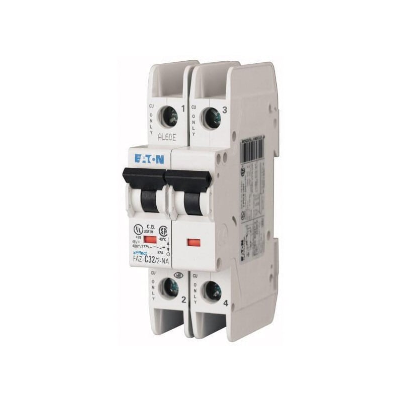 FAZ-C8/2-NA Miniature Circuit Breaker, 8 Amp, 2 Pole, 277/480V