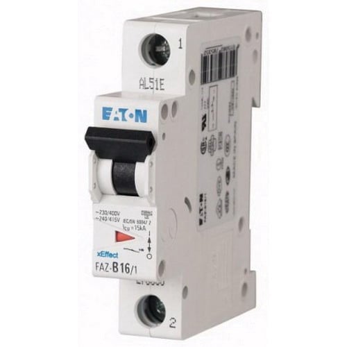 FAZ-Z4/1 Type FAZ Standard Terminal Miniature Circuit Breaker, 277 V AC, 4 A, 10 kA Interrupt, 1 Poles, Thermal Magnetic Trip