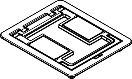 Floorport Flanged Cutout Top Gy