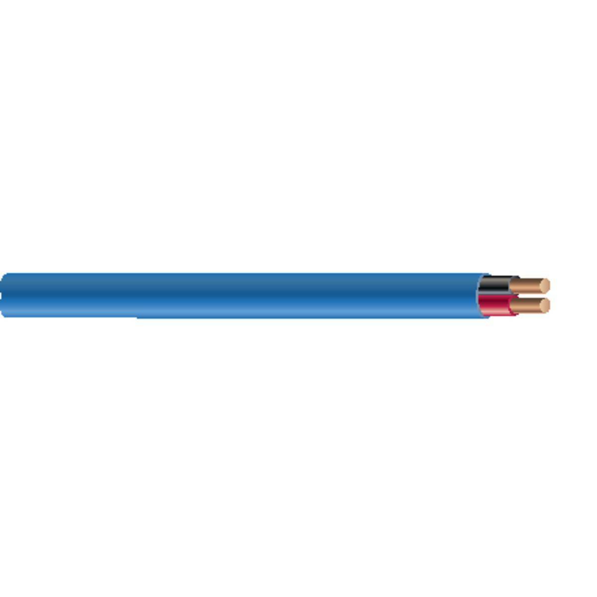 G50013-1A Tappan 341SP Type FPLP Shielded Fire Alarm Cable, 300 V AC, (2) 16 AWG Bare Solid Copper Conductor, 1000 ft L