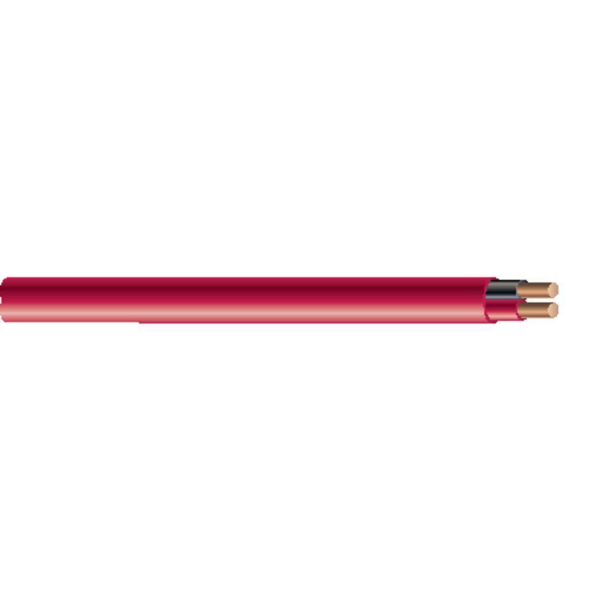 G60025-1A Tappan 341SP Type FPLP Shielded Fire Alarm Cable, 300 V AC, (2) 14 AWG Bare Solid Copper Conductor, 1000 ft L