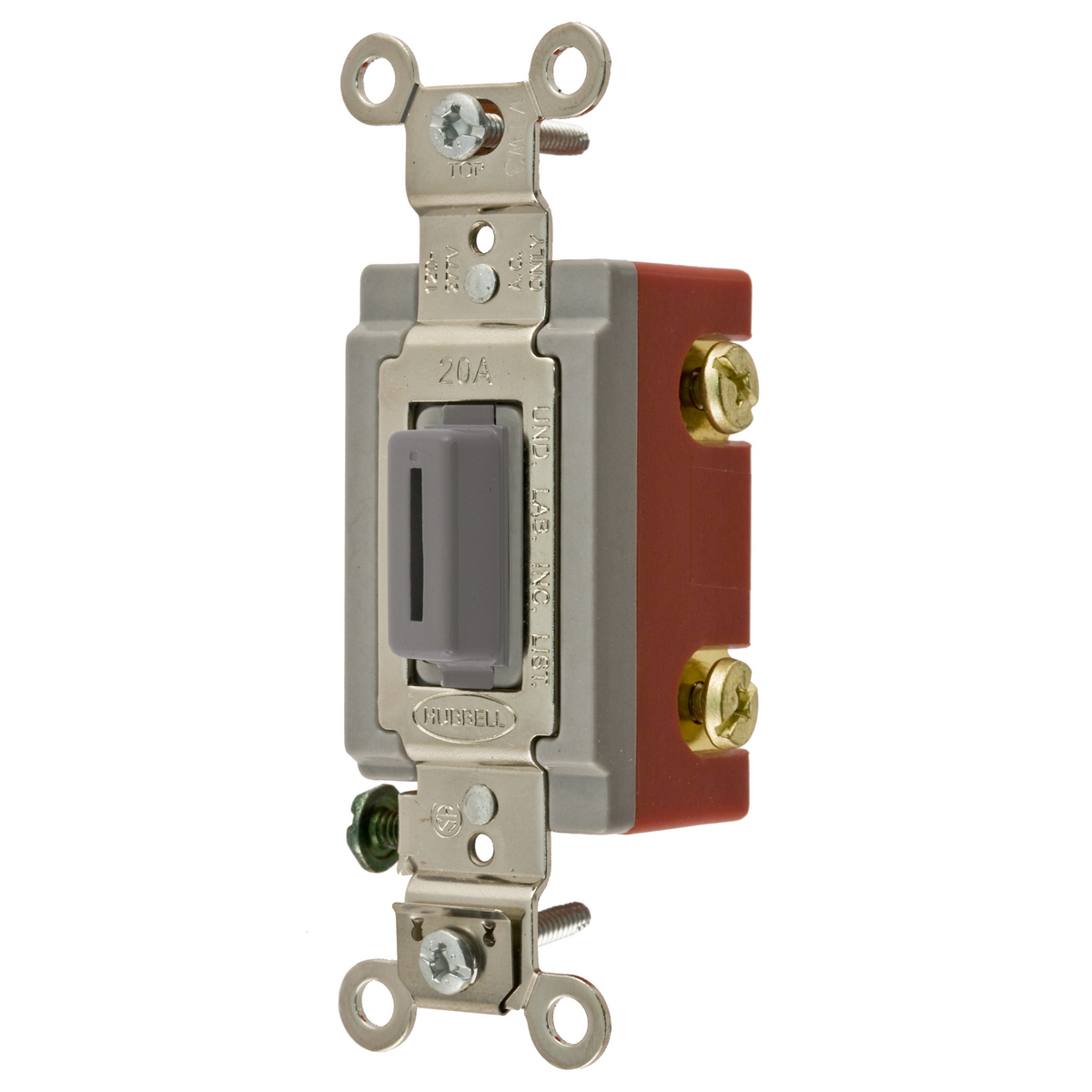 HBL1221LG Standard Extra Heavy Duty Industrial Grade Locking AC Keylock Switch, 120 to 277 V AC, 20 A, 5540 W Power Rating, 2-Position Contact