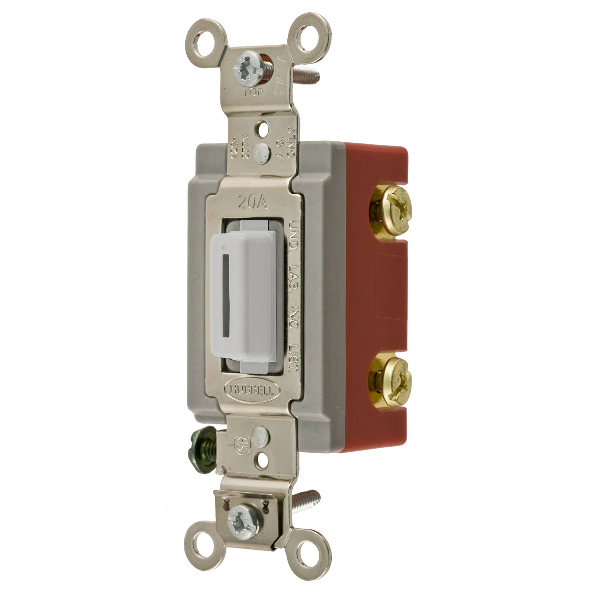 HBL1222LW HBL Extra Heavy Duty Industrial Grade Locking Standard AC Keylock Switch, 120 to 277 V AC, 20 A, 5540 W Power Rating, 2-Position Contact