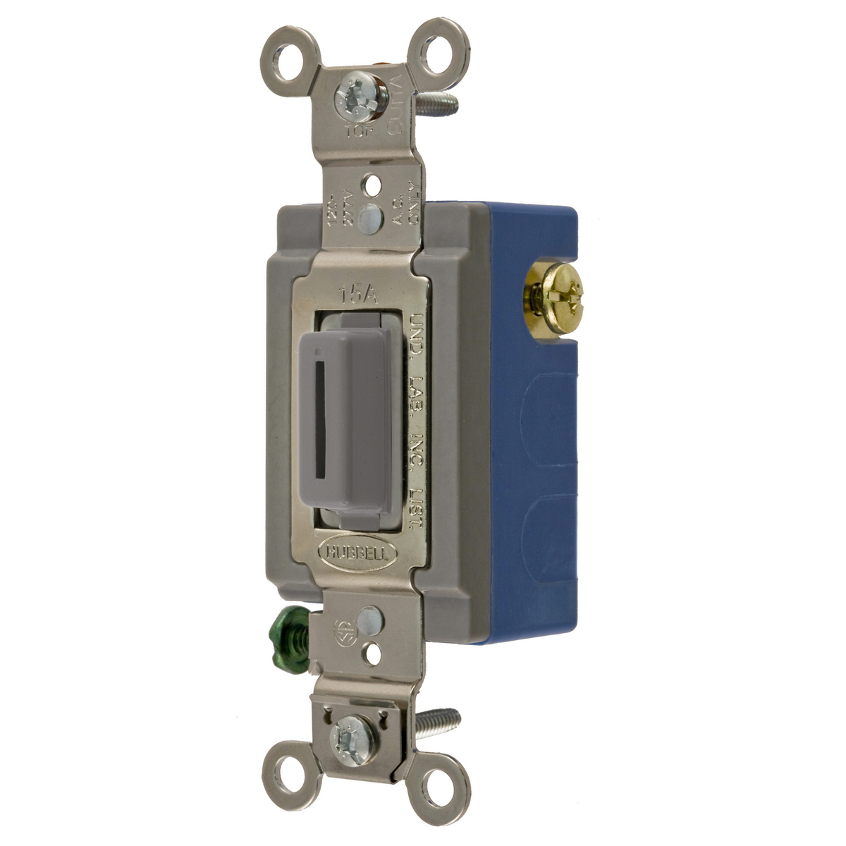 HBL1556LG Standard Double Throw Extra Heavy Duty General Purpose Locking Switch, 120 to 277 VAC, 15 A, 4155 W Power Rating
