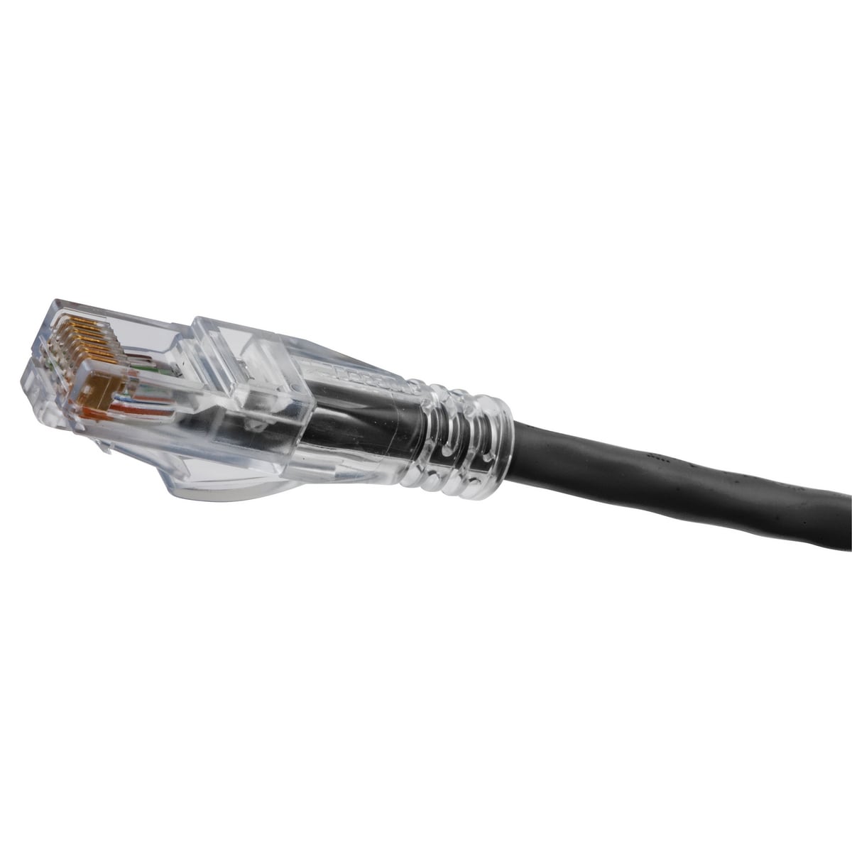 HC5EBK05 Slim CM Rated Standard Patch Cord, Cat 5e, (8) 24 AWG UTP Stranded Copper Conductor, RJ45 Plug Connector, 5 ft L Cord