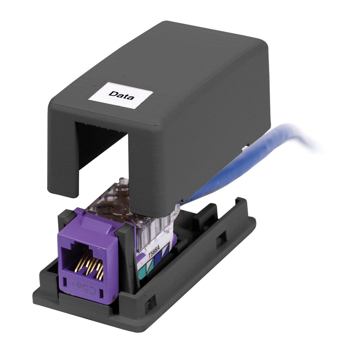 ISB1BK 1-Port Standard Surface Mount Box, Surface Mount, Composite