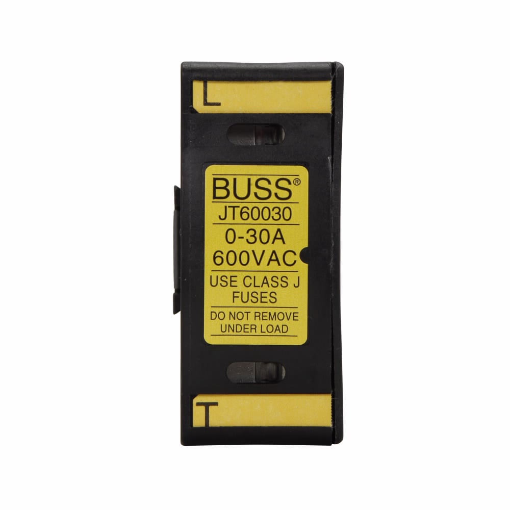 JT60030 Finger Safe Fuse Holder, 600 V, 30 A, Class: J, 18 to 8 AWG Wire, 1 Pole