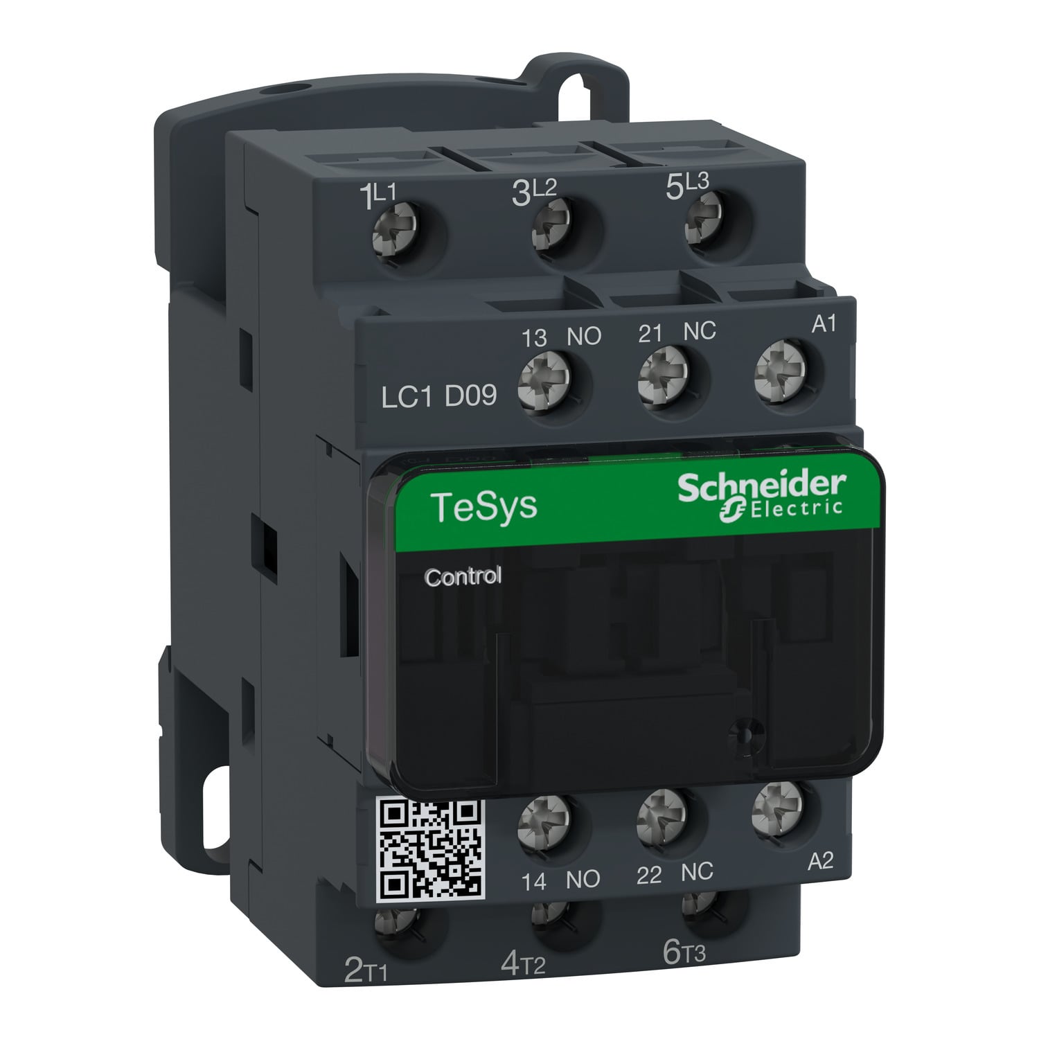 LC1D09K7 TeSys D Direc-On Line Non-Reversing IEC Contactor With Safety Cover, 100/690 V AC, 300 V DC V Coil, 25/9 A, 3NO Contact, 3 Poles