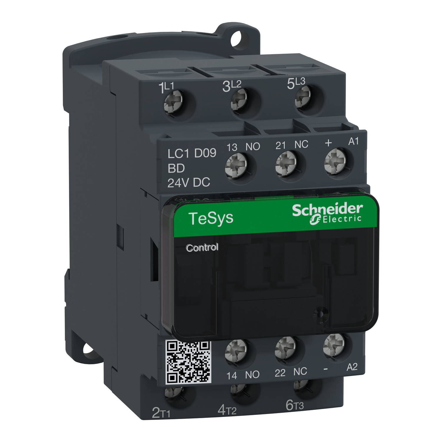 LC1D09UD TeSys D Non-Reversing IEC Contactor With Safety Cover, 250/690 V AC, 300 V DC V Coil, 25/9 A, 3NO Contact, 3 Poles