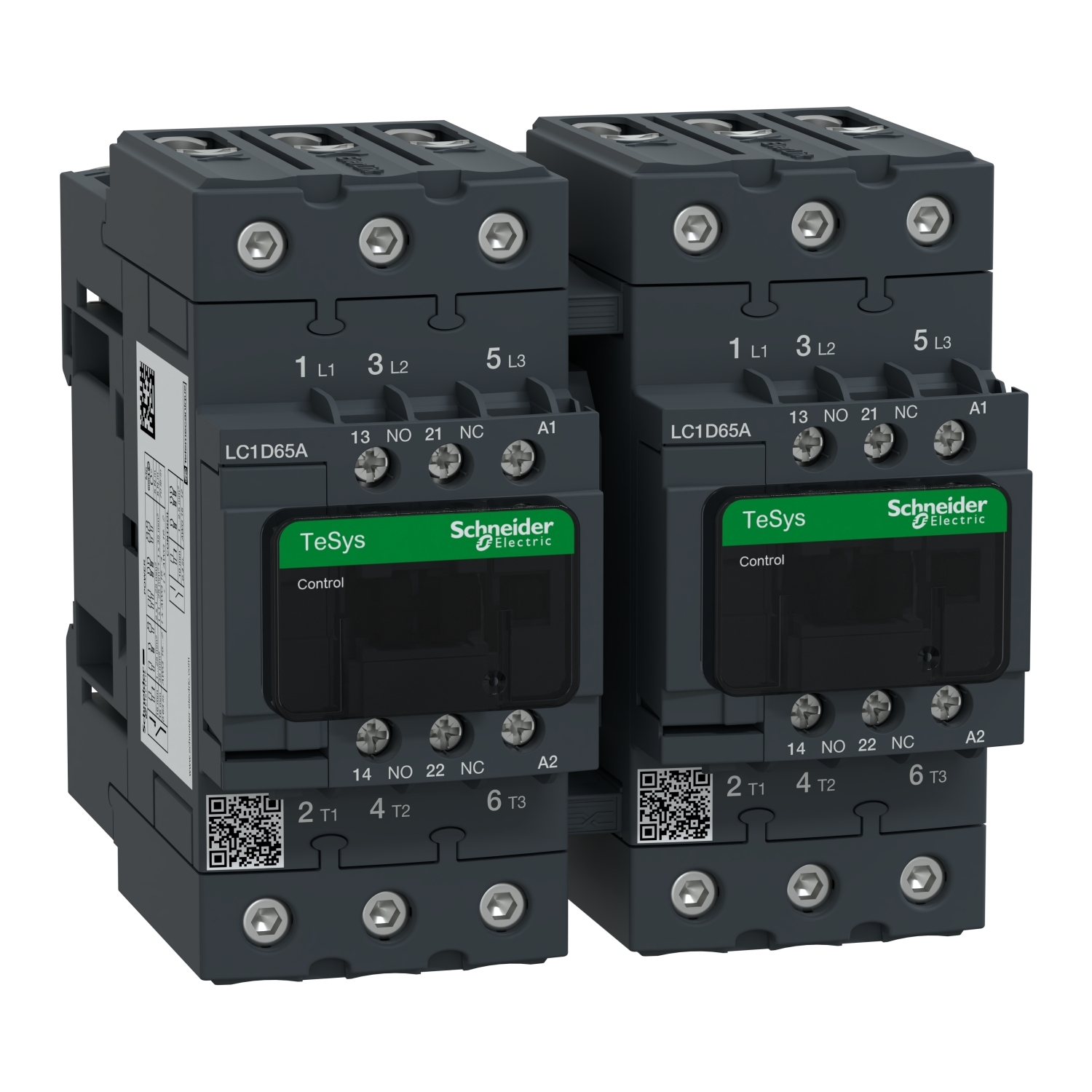 LC2D65AB7 TeSys D LC2D Reversing IEC Contactor, 24 V AC V Coil, 65/80 A, 3NO Contact, 3 Poles