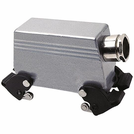 LH024MV Pos-E-Kon B Series Double Reverse Locking Lever Hood, Side 1 x 3/4 in NPT Entry, Die Cast Aluminum