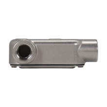 LL28SS Condulet Type LL Conduit Outlet Body With Cover and Neoprene Gasket, 3/4 in Hub, 8 Form, 8 cu-in Capacity, 316 Stainless Steel, Aluminum Acrylic Painted/Electro-Galvanized
