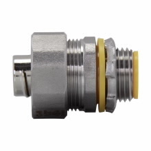 LTB75SS Condulet Insulated Liquid Tight Straight MNPT Conduit Connector, 3/4 in Trade, 304 Stainless Steel, Natural