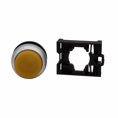 M22-DRLH-A Modular Illuminated Pushbutton, 22.5 mm, Extended Operator, Amber