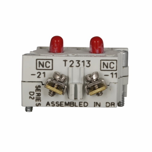 M22-PVLT45P Illuminated Modular Pushbutton Emergency Stop Operator, 22.5 mm, 45 mm Mushroom Head Operator, Red