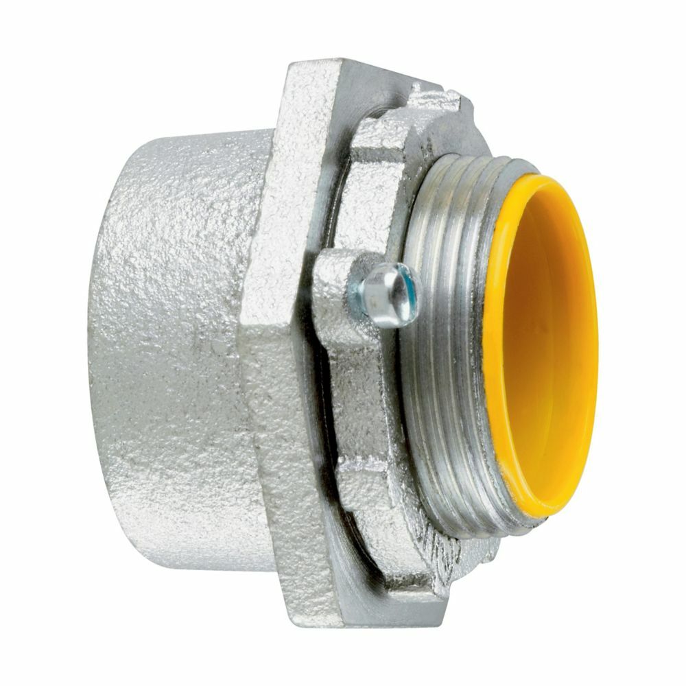 MHUB3 HDG MNPT Conduit Hub, 1 in, For Use With Electrical/IMC/Rigid Conduit, Malleable Iron, Hot Dipped Galvanized