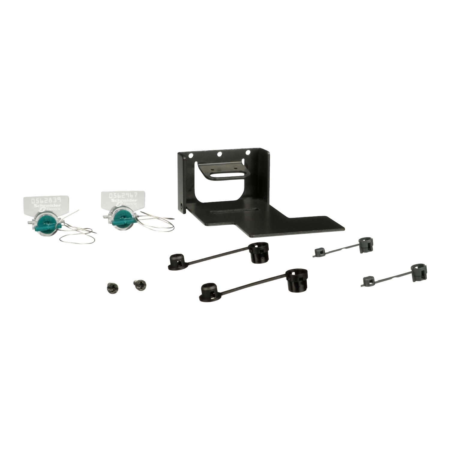 MPRPAF PowerPact MasterPact Field Installable Fixed OFF Handle Padlock Attachment Kit, For Use With M, LH, P, R Frame, Compact NA/NS630b/NS3200 Circuit Breaker