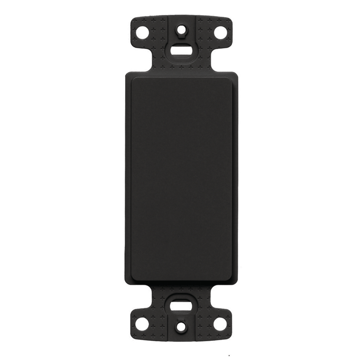 NS620BK Blank Standard Decorator Frame, 1 Gangs, High-Impact Thermoplastic, Black