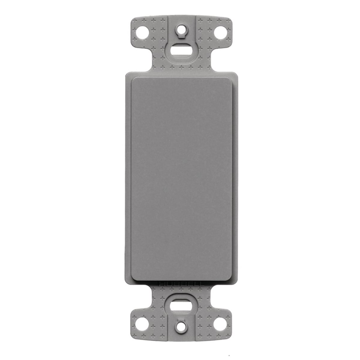 NS620GY Blank Standard Unloaded Decorator Adapter Frame, 1 Gangs, High-Impact Thermoplastic, Gray