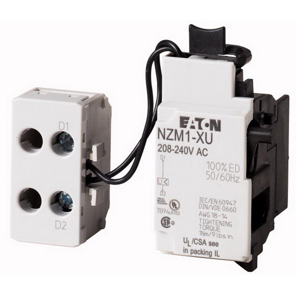 NZM1-XU24DC Undervoltage Release, 24 V DC