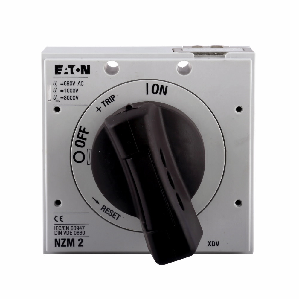 NZM2-XDV Standard Rotary Handle, For Use With NS2-4 Series, NZM, NZM1-4, NZM2-4 Series and PN2-4 Series Lockable Device, Switch Disconnector and Power Circuit Breaker, Black/Gray