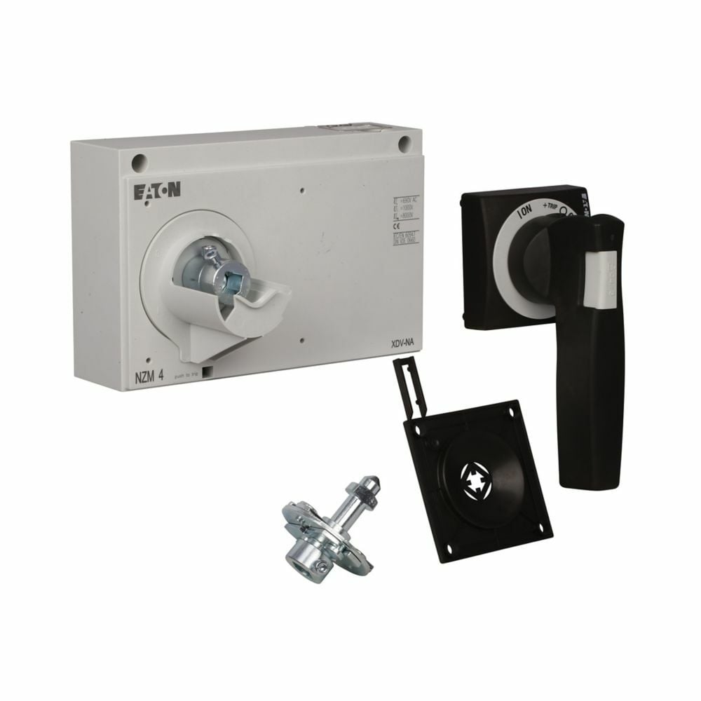 NZM4-XTVDV-NA Door Coupling Lockable Rotary Handle With Door Interlock, 1.378 in L x 1.378 in W x 1.378 in H, Black