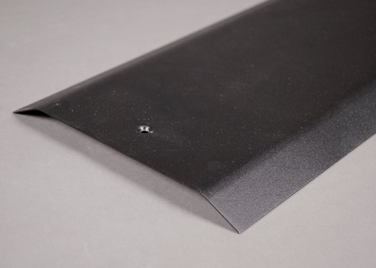 OFR Series Multiple Channel Overfloor Raceway Cover; 8 ft Length Black, 0.040 Inch Steel