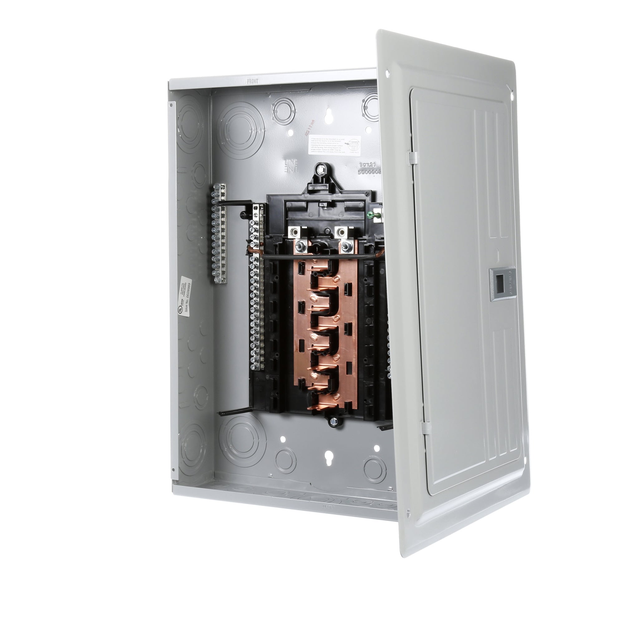 P1624L1125CU PL Series Single Phase Main Lug Load Center, 120/240 V AC, 125 A, 2 Poles, 22 kA Interrupt