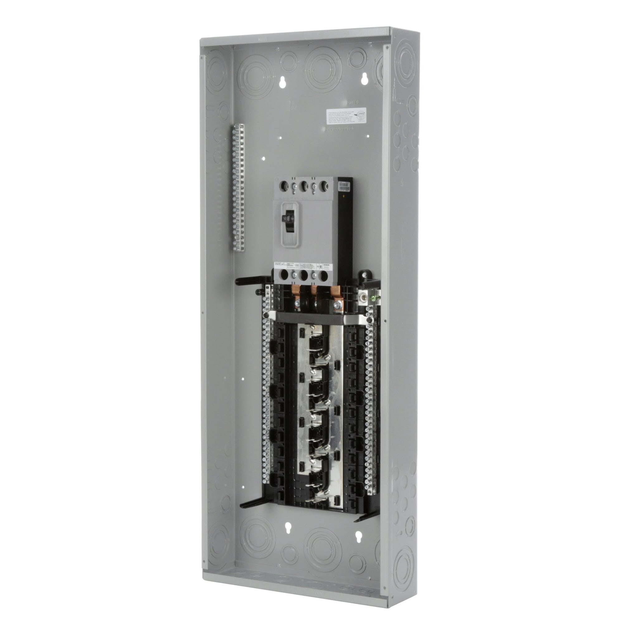 P2442B3150CU PL Series Three Phase Main Breaker Load Center, 120/240 V AC, 150 A, 22 kA Interrupt