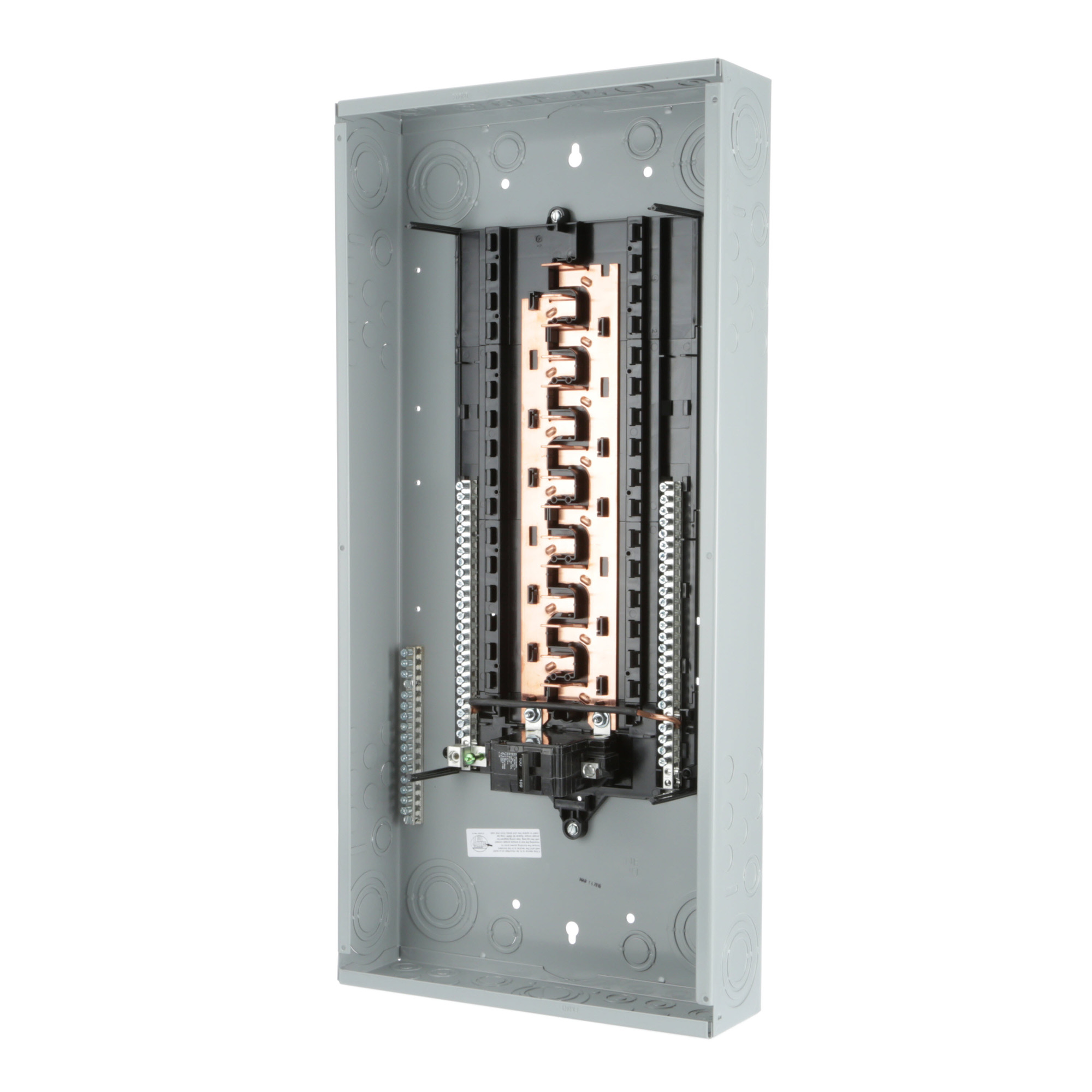 P3030B1100CU PL Series Single Phase Main Breaker Load Center, 120/240 V AC, 100 A, 22 kA Interrupt