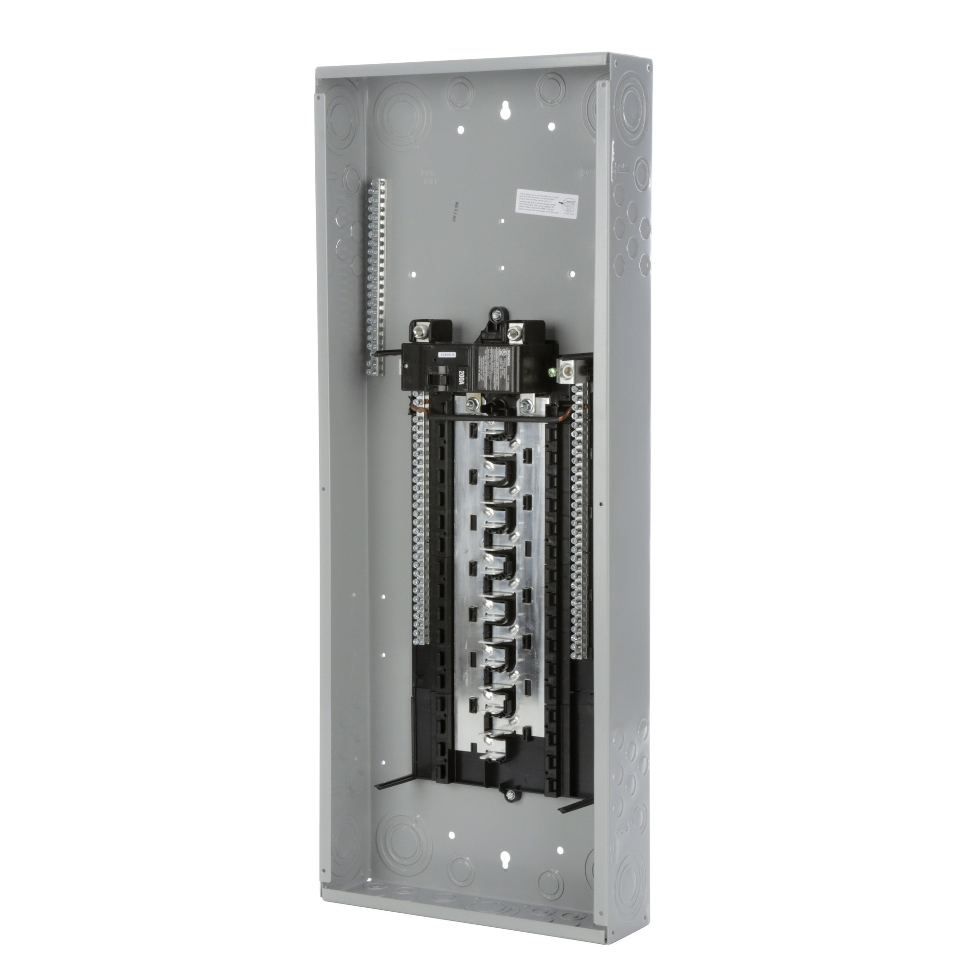 P3040B1200 PL Series Single Phase Main Breaker Load Center, 120/240 V AC, 200 A, 22 kA Interrupt