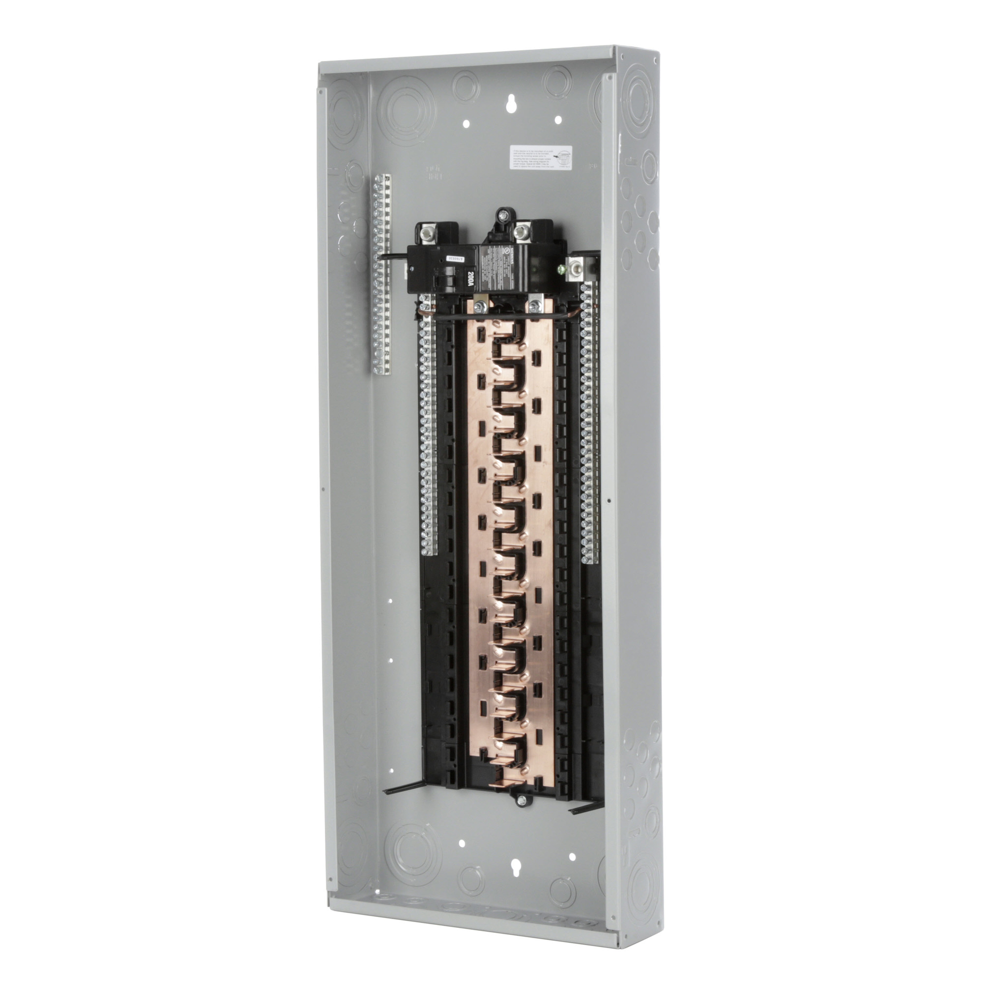 P4040B1200CU PL Series Single Phase Main Breaker Load Center, 120/240 V AC, 200 A, 22 kA Interrupt