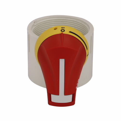 PHR2N12F Type PH2 Rotary External Front Pistol Disconnect Operating Handle, 3-1/2 in L x 3-1/2 in W x 2 in H, Red/Yellow
